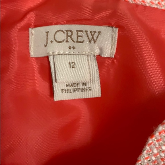 J Crew Coral colored tweed knit sundress - Picture 2 of 7